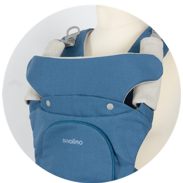 NUVOLINO NOSIČ NA DÍTĚ ACTIVE HIPSEAT BLUE - KLOKANKY A ŠÁTKY - NOŠENÍ & SPORT