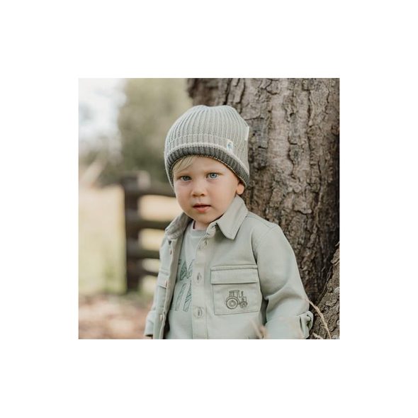 LITTLE DUTCH ČEPIČKA PLETENÁ GREEN VEL. 92/104 - ČEPIČKY A KLOBOUČKY - PRO DĚTI