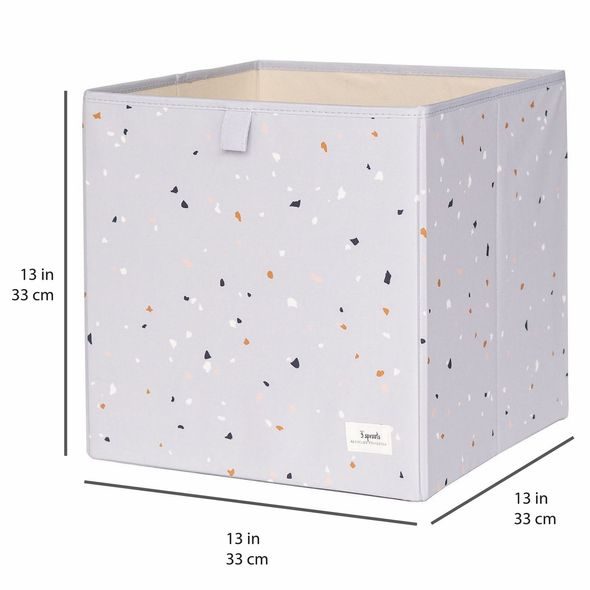 3 SPROUTS ÚLOŽNÝ BOX RECYCLED TERRAZZO/LIGHT GRAY - BOXY NA HRAČKY - SPINKÁNÍ
