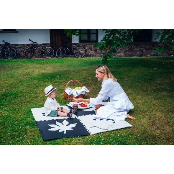 MOMI HRACÍ PODLOŽKA PĚNOVÉ PUZZLE FELI ČERNÉ - HRACÍ PODLOŽKY NA ZEM - SPINKÁNÍ