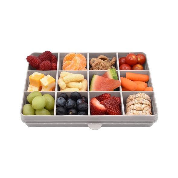 MELII SNACKLE BOX KRABIČKA NA SVAČINU 1368 ML - ŠEDÁ - KRABIČKY NA SVAČINU - KRMENÍ