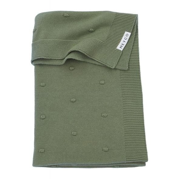 MEYCO DEKA MINI KNOTS - FOREST GREEN - DĚTSKÉ DEKY PRO MIMINKA - SPINKÁNÍ