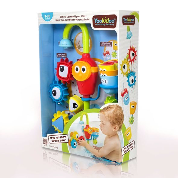 YOOKIDOO KOUZELNÝ KOHOUTEK S OZUBENÝMI TVARY - HRAČKY DO VANY - PRO DĚTI