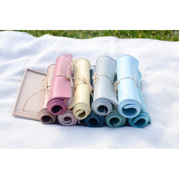 MINIKOIOI PODLOŽKA SILIKONOVÁ BUBBLE BEIGE - MISKY, TALÍŘKY A PODLOŽKY - KRMENÍ