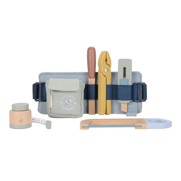 LITTLE DUTCH PÁSEK S DŘEVĚNÝM NÁŘADÍM BLUE - LITTLE DUTCH - PRO DĚTI