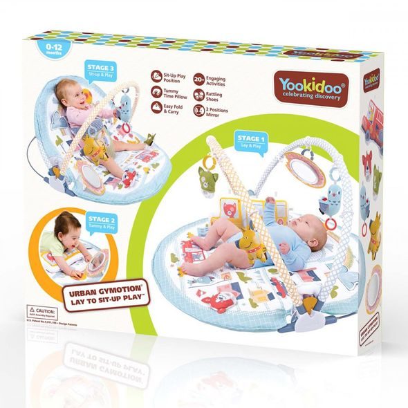 YOOKIDOO POLOHOVACÍ HRACÍ DEKA MĚSTO - LEHÁTKA A HOUPADLA - SPINKÁNÍ