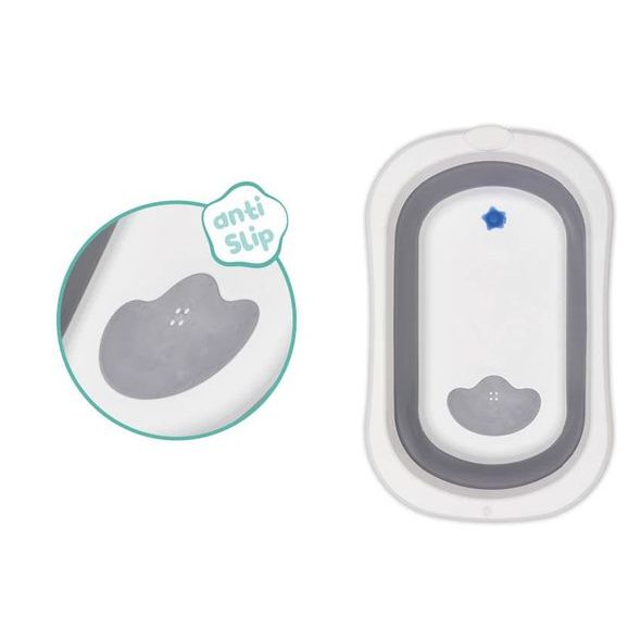 FILLIKID SKLÁDACÍ DĚTSKÁ VANIČKA ORCA GREY-WHITE - VANIČKY PLASTOVÉ - KOUPÁNÍ A ZDRAVÍ