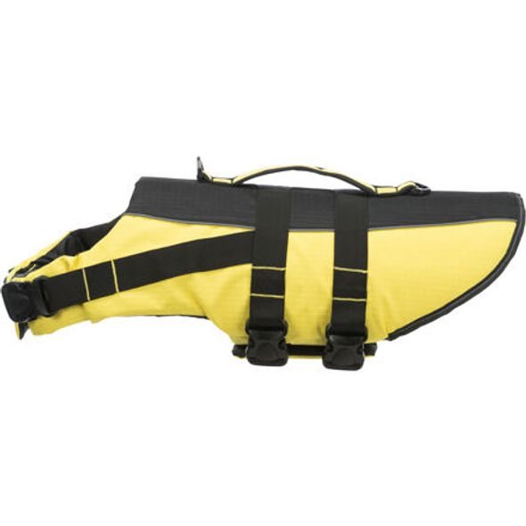 TRIXIE LIFE VEST PLAVACÍ VESTA PRO PSA M 45 CM: 45-72 CM, DO 30KG ŽLUTO/ČERNÁ - PLOVACÍ VESTY PRO PSY - CHOVATELSKÉ POTŘEBY MALVÍKZOO