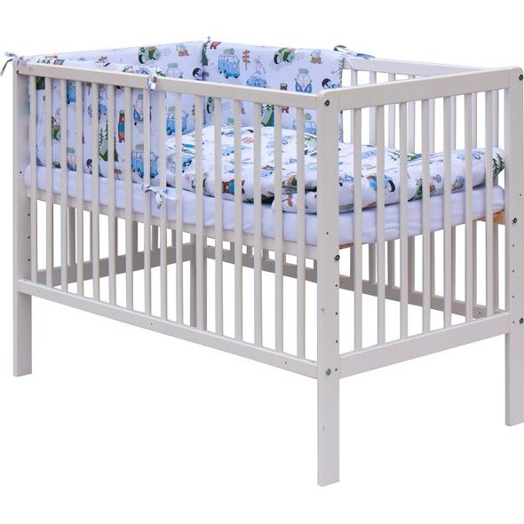 SCARLETT POSTÝLKA 120X60CM S KOMPLETNÍ VÝBAVOU FANY MODRÁ - DŘEVĚNÉ POSTÝLKY - SPINKÁNÍ