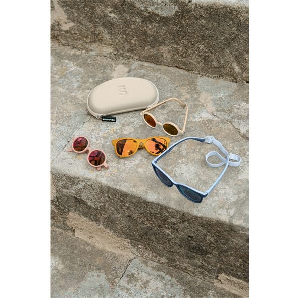 SUAVINEX DĚTSKÉ BRÝLE POLARIZOVANÉ S POUZDREM 2024 - 0/12 MĚSÍCŮ - RŮŽOVÉ HRANATÉ - SLUNEČNÍ BRÝLE - PRO DĚTI