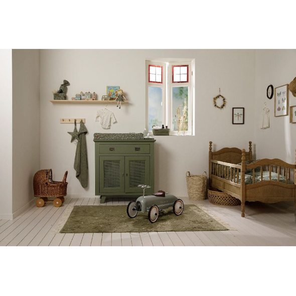 LITTLE DUTCH ODRÁŽEDLO RETRO AUTO OLIVE - VOZÍTKA A ODRÁŽEDLA - PRO DĚTI