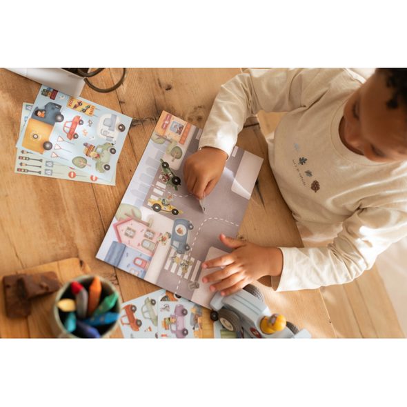 LITTLE DUTCH KNÍŽKA SE SAMOLEPKAMI DOPRAVA JIM - LITTLE DUTCH - PRO DĚTI