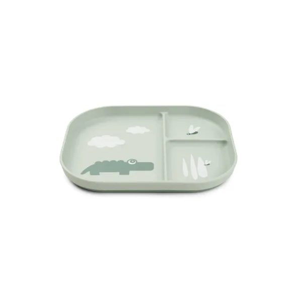 DONE BY DEER FOODIE DĚLENÝ TALÍŘ CROCO - MISKY, TALÍŘKY A PODLOŽKY - KRMENÍ