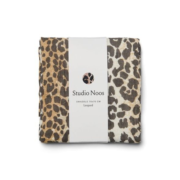 STUDIO NOOS ZAVINOVAČKA PRINT MEDIUM LEOPARD - ZAVINOVACÍ PLENY / OSUŠKY VELKÉ - PŘEBALOVÁNÍ