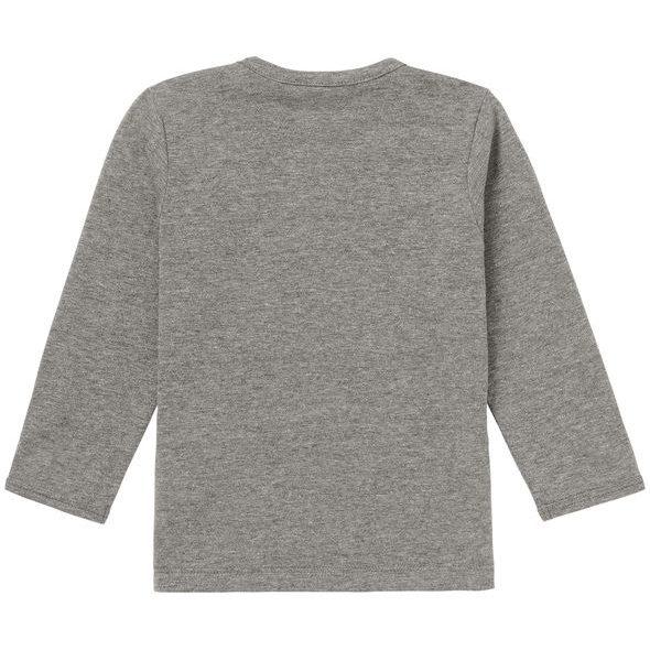 NOPPIES LONGSLEEVE PUCK ANTHRACITE MELANGE - KABÁTKY, MIKINKY - PRO DĚTI