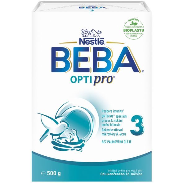 BEBA OPTIPRO® 3 (500G) - KOJENECKÁ MLÉKA - KRMENÍ