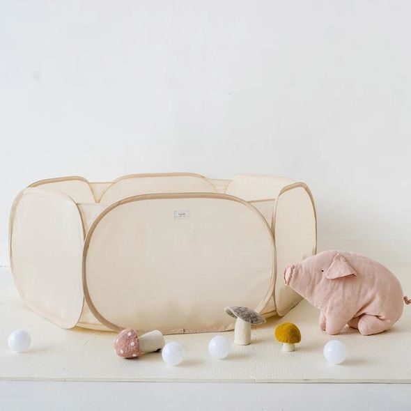 3 SPROUTS SUCHÝ BAZÉNEK RECYCLED SOLID/BEIGE - HRACÍ PODLOŽKY NA ZEM - SPINKÁNÍ