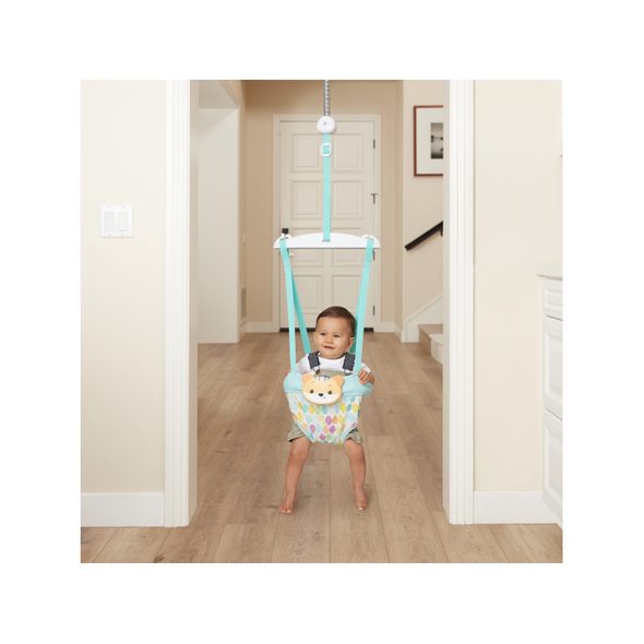 INFANTINO SKÁKADLO DO DVEŘÍ 2V1 MUSIC & LIGHTS - LEHÁTKA A HOUPADLA - SPINKÁNÍ