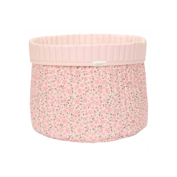 LITTLE DUTCH KOŠÍK TEXTILNÍ OBOUSTRANNÝ VELKÝ FAIRY FLORAL - ORGANIZÉRY NA PŘEBALOVACÍ PULT - PŘEBALOVÁNÍ