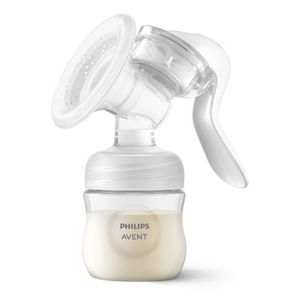 PHILIPS AVENT ODSÁVAČKA MATEŘ. MLÉKA MANUÁLNÍ + PRSNÍ VLOŽKY JEDNORÁZOVÉ 60 KS - ODSÁVAČKY MATEŘSKÉHO MLÉKA - KRMENÍ