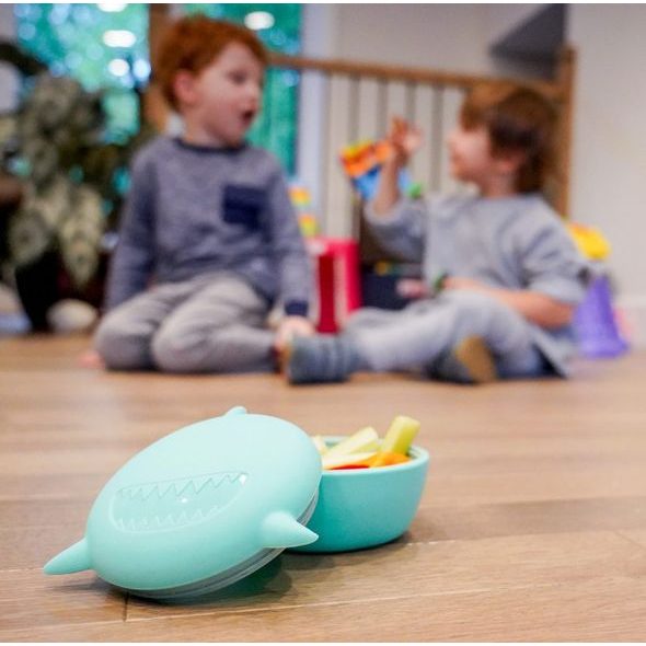 MELII SILIKONOVÁ KRABIČKA NA SVAČINU S VÍČKEM ŽRALOK - 350 ML - KRABIČKY NA SVAČINU - KRMENÍ