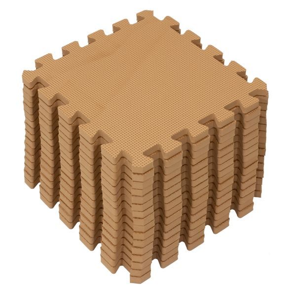 RIALTO BABY HRACÍ PODLOŽKA PUZZLE BROWN 120X120CM - HRACÍ PODLOŽKY NA ZEM - SPINKÁNÍ