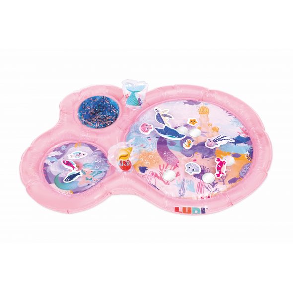 LUDI PODLOŽKA NA HRANÍ S VODOU MOŘSKÉ VÍLY RŮŽOVÁ - HRACÍ PODLOŽKY NA ZEM - SPINKÁNÍ