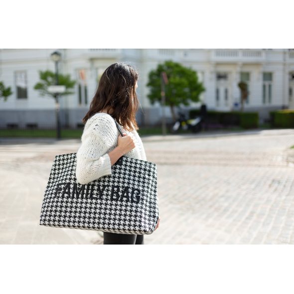 CHILDHOME CESTOVNÍ TAŠKA FAMILY BAG PEPITO BLACK - CESTOVNÍ TAŠKY NA KOČÁREK - KOČÁRKY A PŘÍSLUŠENSTVÍ