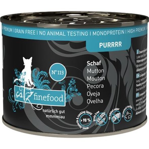 CATZ FINEFOOD KONZERVA CF PURR NO.113 - SE SKOPOVÝM MASEM 200 G - KONZERVY PRO KOČKY - CHOVATELSKÉ POTŘEBY MALVÍKZOO