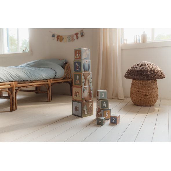 LITTLE DUTCH KOSTKY KOMÍN FOREST FRIENDS - KOSTKY - PRO DĚTI