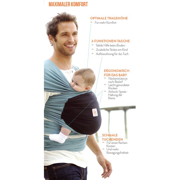 ERGOBABY ŠÁTEK NA NOŠENÍ - ERGONOMICKÁ NOSÍTKA - NOŠENÍ & SPORT