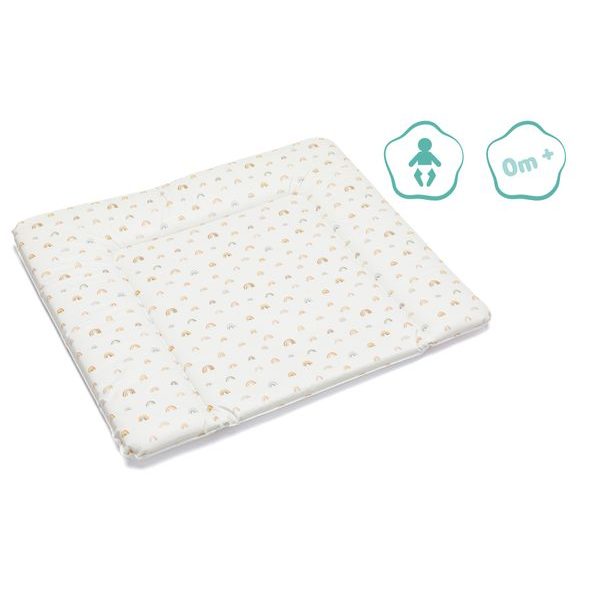 FILLIKID PŘEBALOVACÍ PODLOŽKA SOFTY LARGE RAINBOW BEIGE 75X85 CM - PŘEBALOVACÍ PODLOŽKY - PŘEBALOVÁNÍ