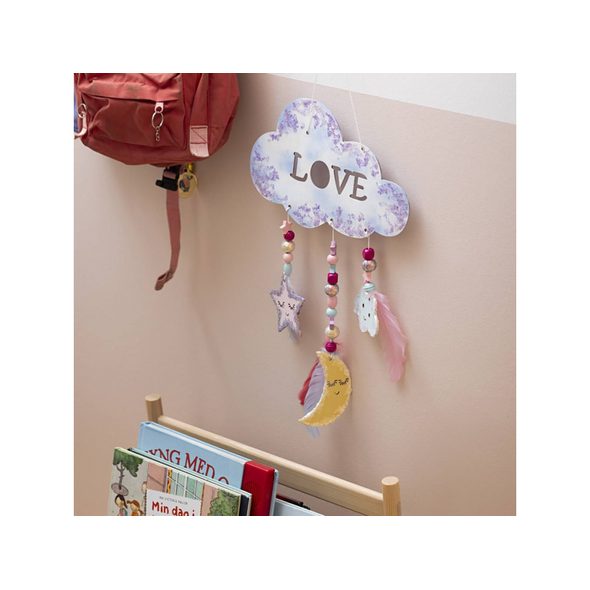 CREATIV COMPANY KREATIVNÍ SADA ZÁVĚSNÁ DEKORACE LOVE - NAVLÉKÁNÍ - PRO DĚTI