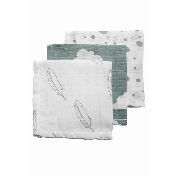 MEYCO PLENA-ŽÍNKA FEATHERS-CLOUDS-DOTS STONE GREEN/WHITE - ŽÍNKY A HOUBIČKY - KOUPÁNÍ A ZDRAVÍ