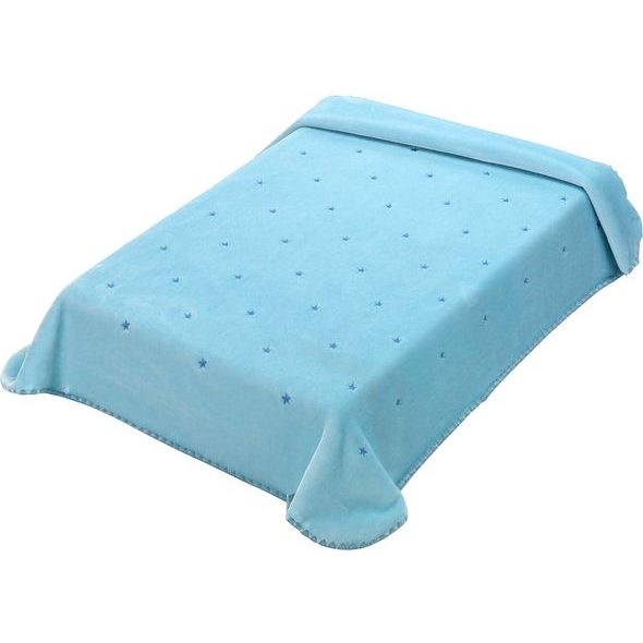 SCARLETT ŠPANĚLSKÁ DEKA I52 MODRÁ 110X140CM - DĚTSKÉ DEKY PRO MIMINKA - SPINKÁNÍ