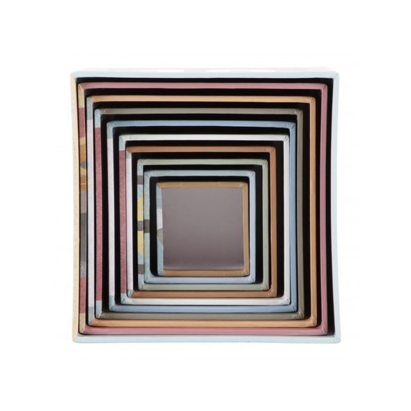 LITTLE DUTCH KOSTKY KOMÍN 10 KS NÁMOŘNICKÝ ZÁLIV - STOHOVACÍ HRAČKY - PRO DĚTI