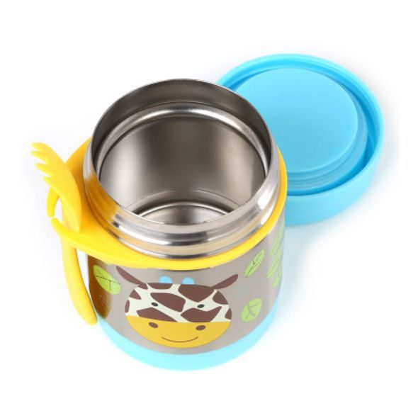 SKIP HOP ZOO TERMOSKA NA JÍDLO S VIDLIČKOU 12+ - MISKY, TALÍŘKY A PODLOŽKY - KRMENÍ
