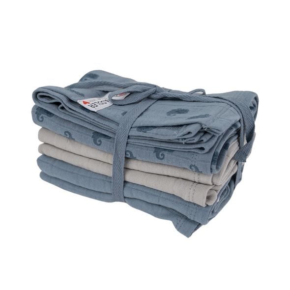 LODGER SWADDLER FLAME TRIBE 3BALENÍ 70 X 70 CM OCEAN - LÁTKOVÉ PLENY SKLÁDANÉ - PŘEBALOVÁNÍ