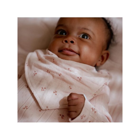 LITTLE DUTCH BRYNDÁČEK BANDANA 2 KS PURE BLOSSOM - BRYNDÁKY - KRMENÍ