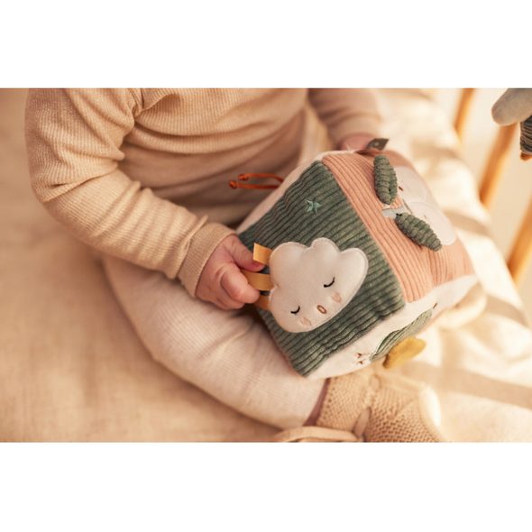 JOLLEIN KOSTKA TEXTILNÍ LOVELY BIRDS - MALÉ HRAČKY DO RUČIČKY - PRO DĚTI