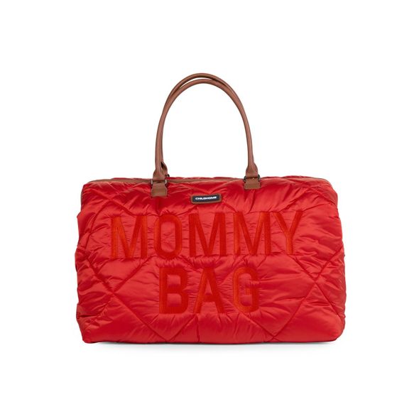 CHILDHOME PŘEBALOVACÍ TAŠKA MOMMY BAG PUFFERED RED - PŘEBALOVACÍ TAŠKY - KOČÁRKY A PŘÍSLUŠENSTVÍ