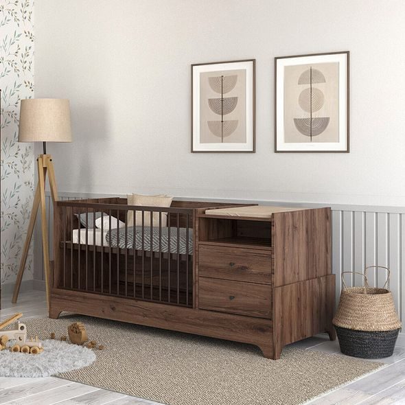 KOMBI POSTÝLKA FAKTUM NEST WALNUT 70X - DŘEVĚNÉ POSTÝLKY - SPINKÁNÍ