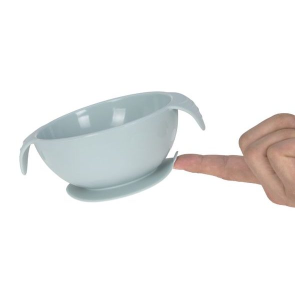 LÄSSIG BOWL SILICONE BLUE WITH SUCTION PAD - MISKY, TALÍŘKY A PODLOŽKY - KRMENÍ