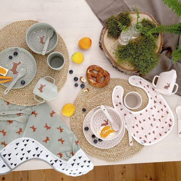 LÄSSIG DISH SET PP/CELLULOSE LITTLE FOREST FOX - MISKY, TALÍŘKY A PODLOŽKY - KRMENÍ