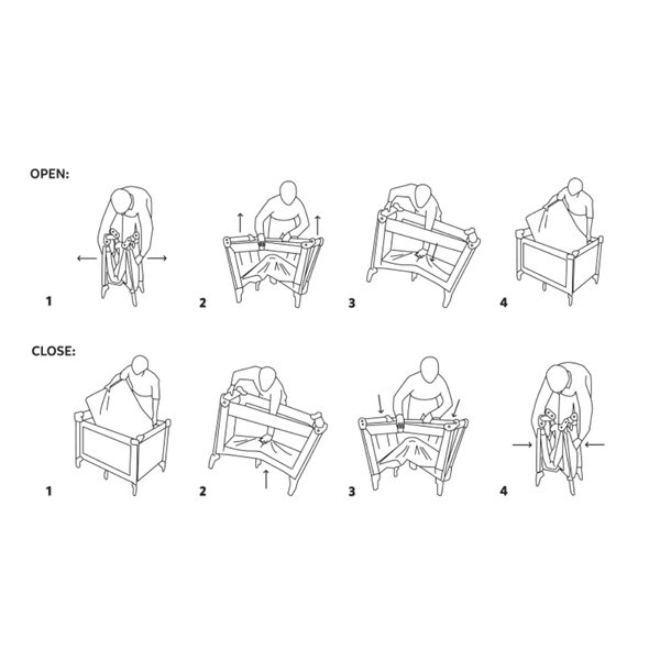 PETITE&MARS OHRÁDKA CESTOVNÍ NOOK URBAN CHARCOAL GREY - OHRÁDKY - KOUPÁNÍ A ZDRAVÍ