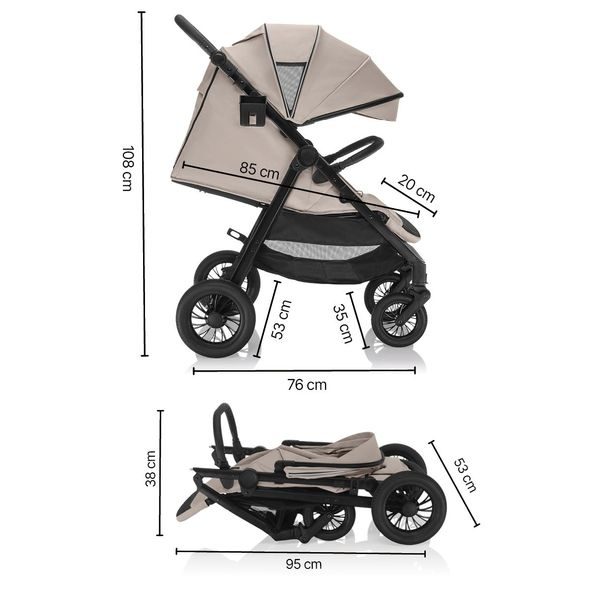 ZOPA SPORTOVNÍ KOČÁREK MOYA - SPORTOVNÍ KOČÁRKY - KOČÁRKY A PŘÍSLUŠENSTVÍ