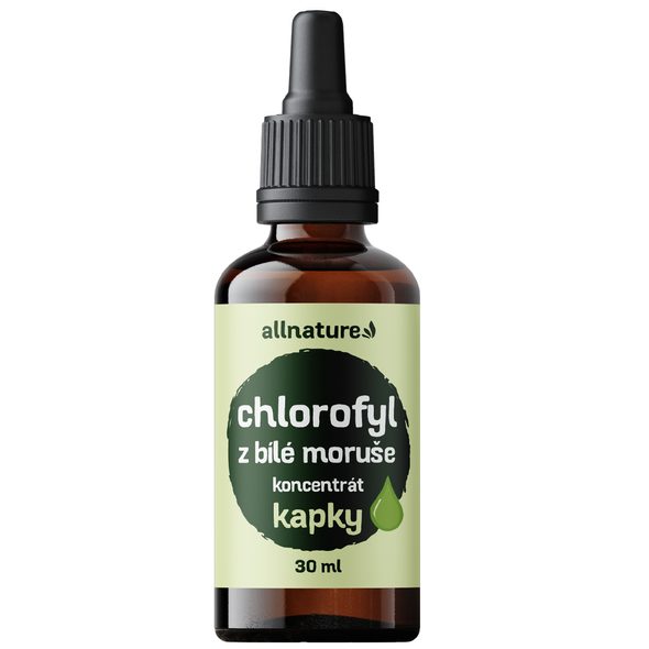 ALLNATURE CHLOROFYL Z MORUŠE BÍLÉ - KAPKY 30 ML - POTRAVINOVÉ DOPLŇKY - PRO MAMINKY