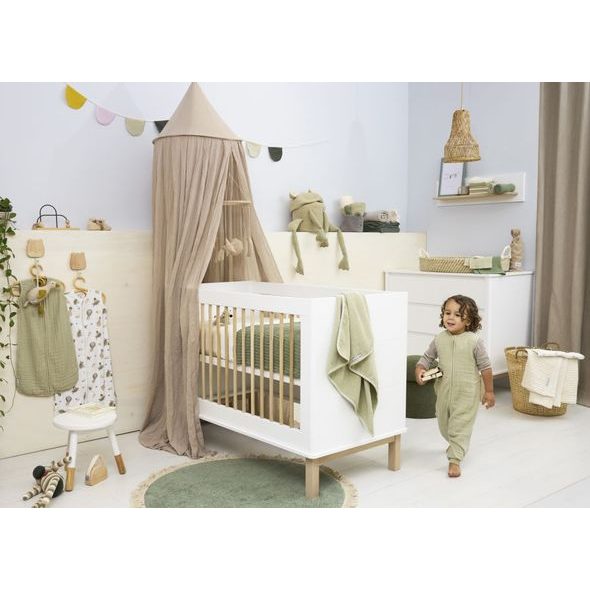 MEYCO LETNÍ MUŠELÍNOVÝ JUMPER VEL.104 - SOFT OLIVE - SPACÍ PYTLE - SPINKÁNÍ