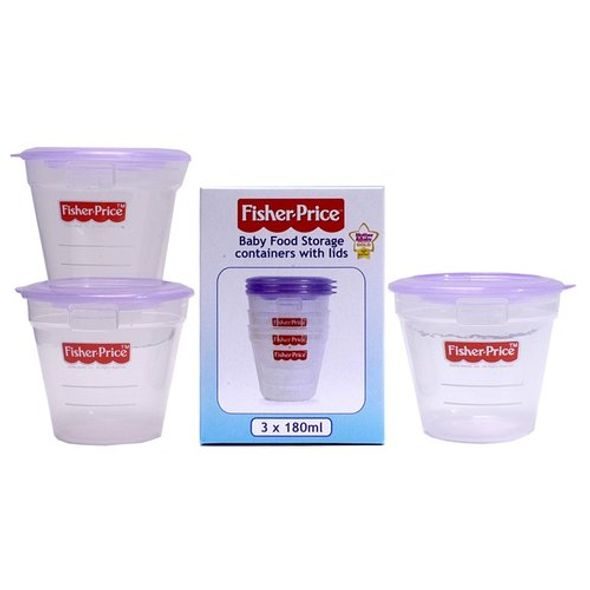 FISHERPRICE - KELÍMEK S VÍČKEM 180ML 3KS - KOJENECKÉ LAHVE - KRMENÍ