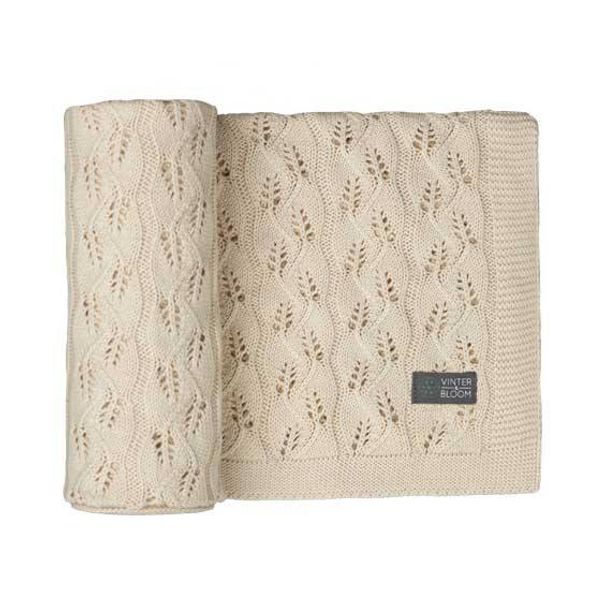 VINTER & BLOOM DEKA MOMENT ORGANIC LINEN BEIGE - DĚTSKÉ DEKY PRO MIMINKA - SPINKÁNÍ